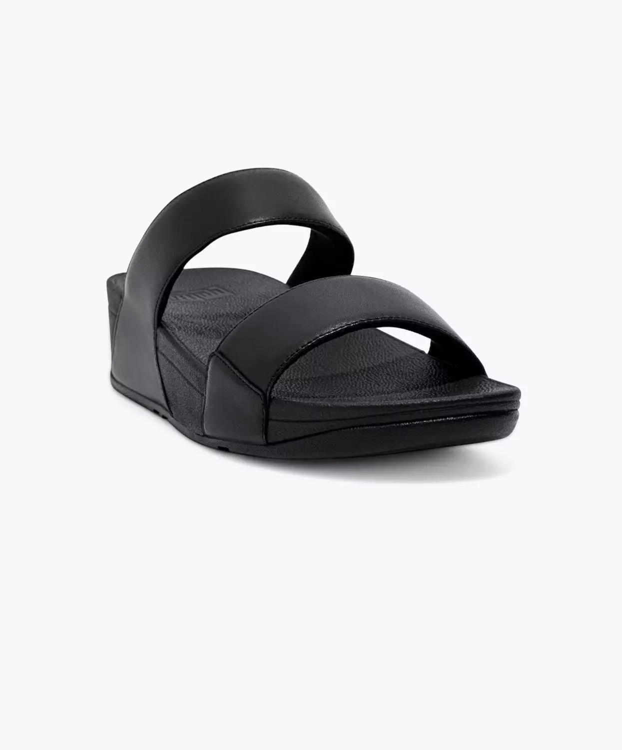 FitFlop Black Leather Slides