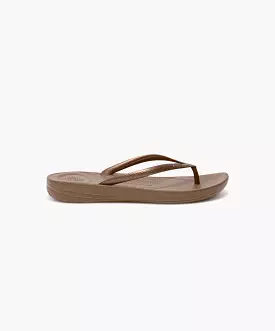 FitFlop Bronze Ergonomic Thongs.