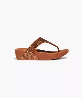 FitFlop Brown Glitter Toe Post Sandals