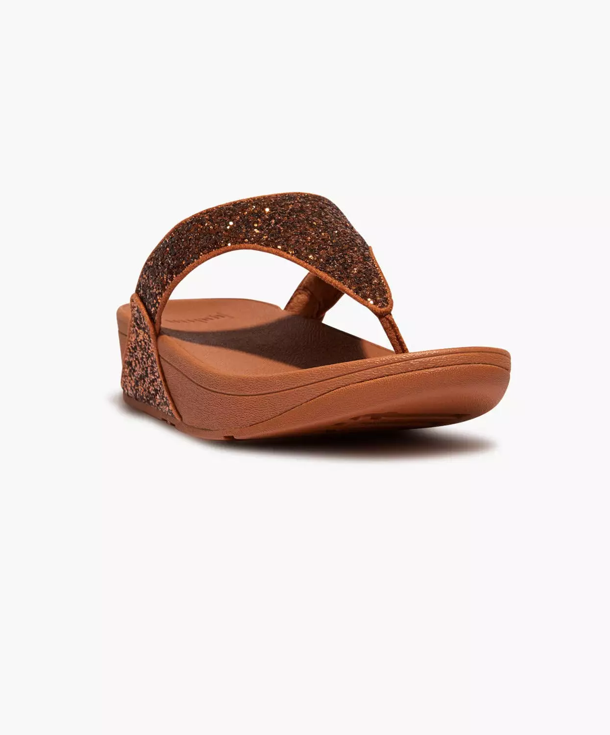 FitFlop Brown Glitter Toe Post Sandals