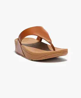 FitFlop Brown Leather Toe Post Sandals