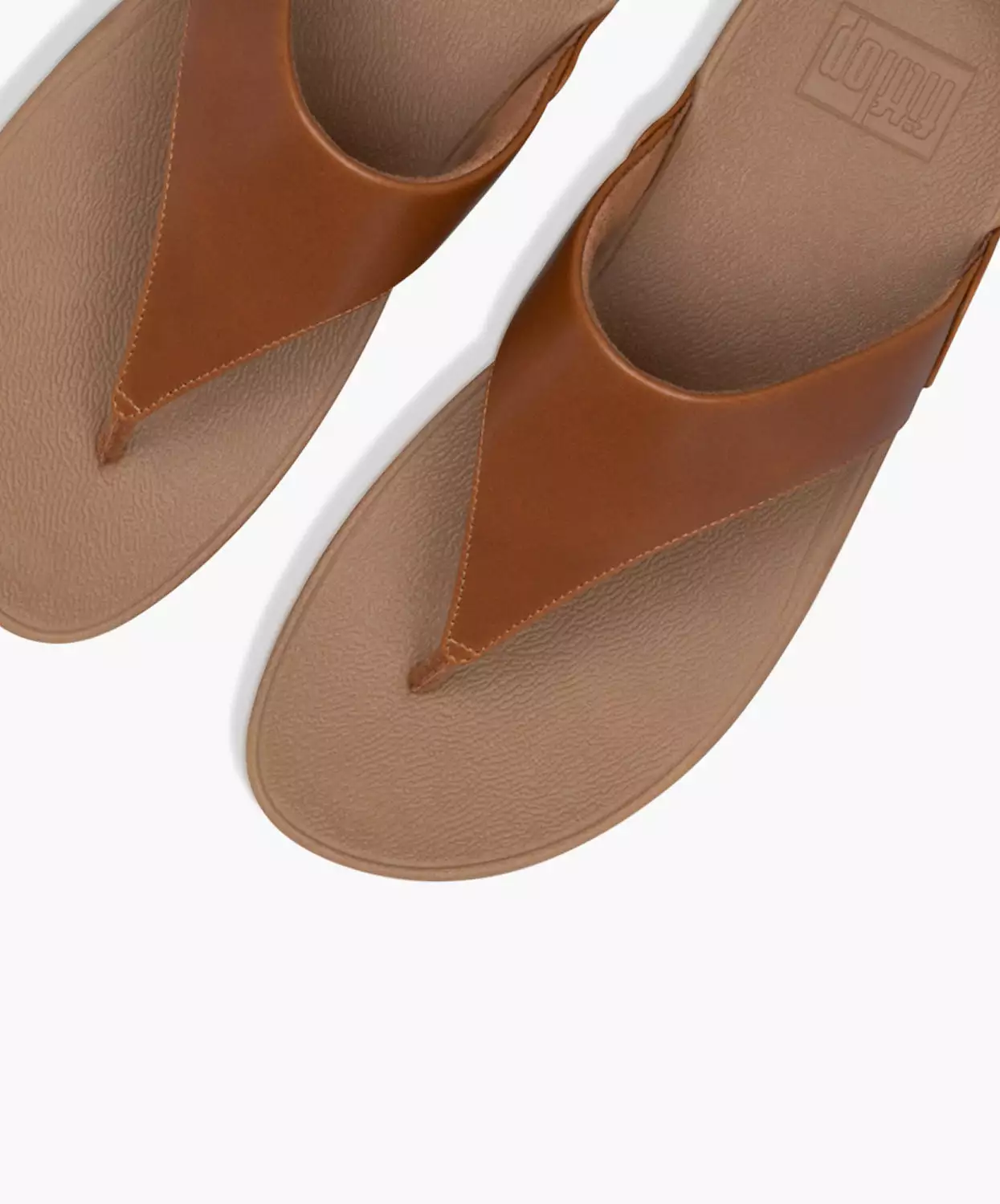 FitFlop Brown Leather Toe Post Sandals