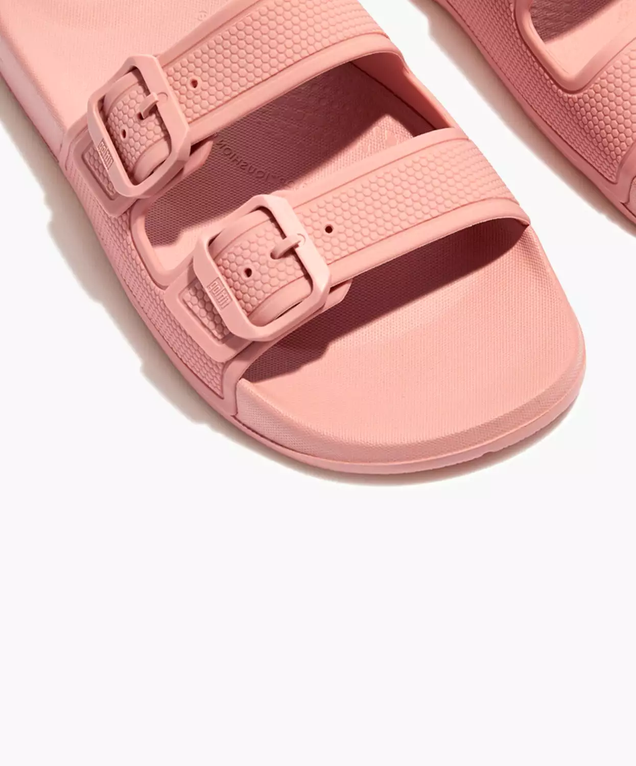 FitFlop Coral iQushion Two Bar Buckle Slides for Women