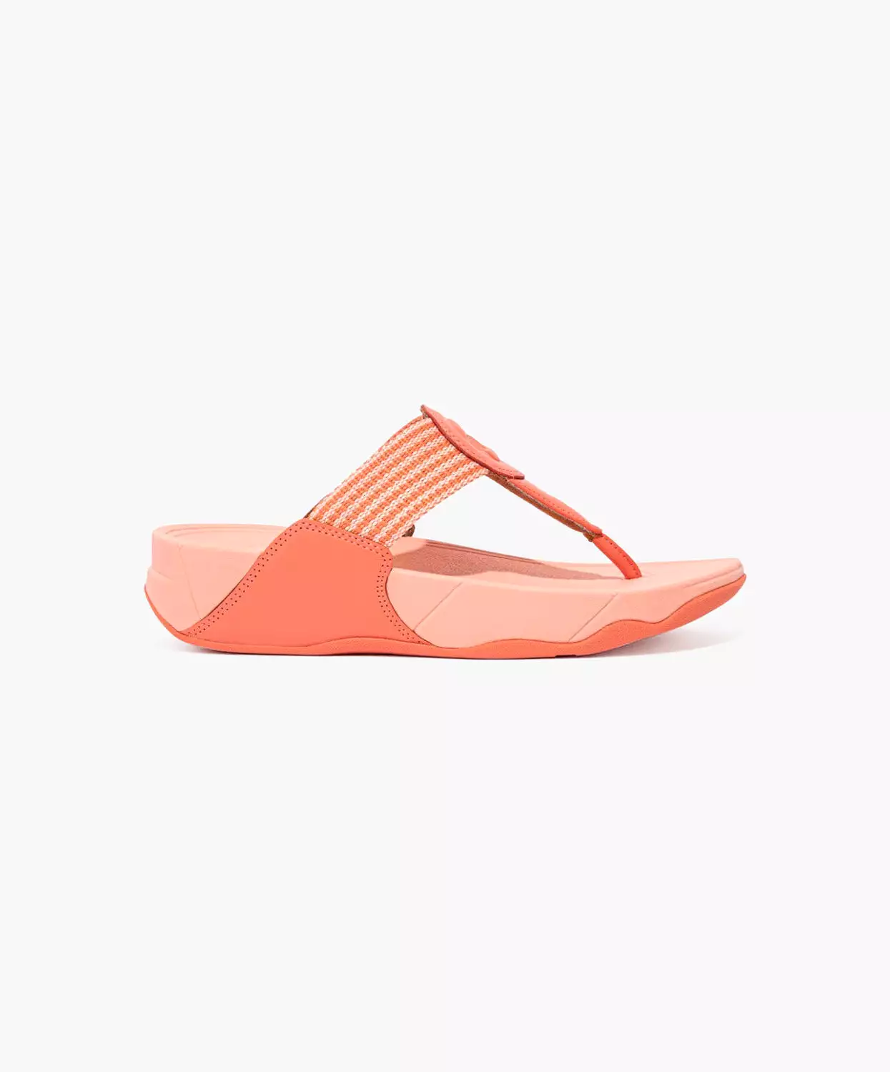 FitFlop Coral Stripe Toe Post Sandals - Shop Now.