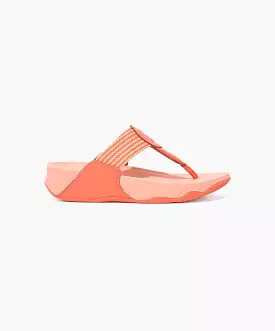 FitFlop Coral Stripe Toe Post Sandals - Shop Now.