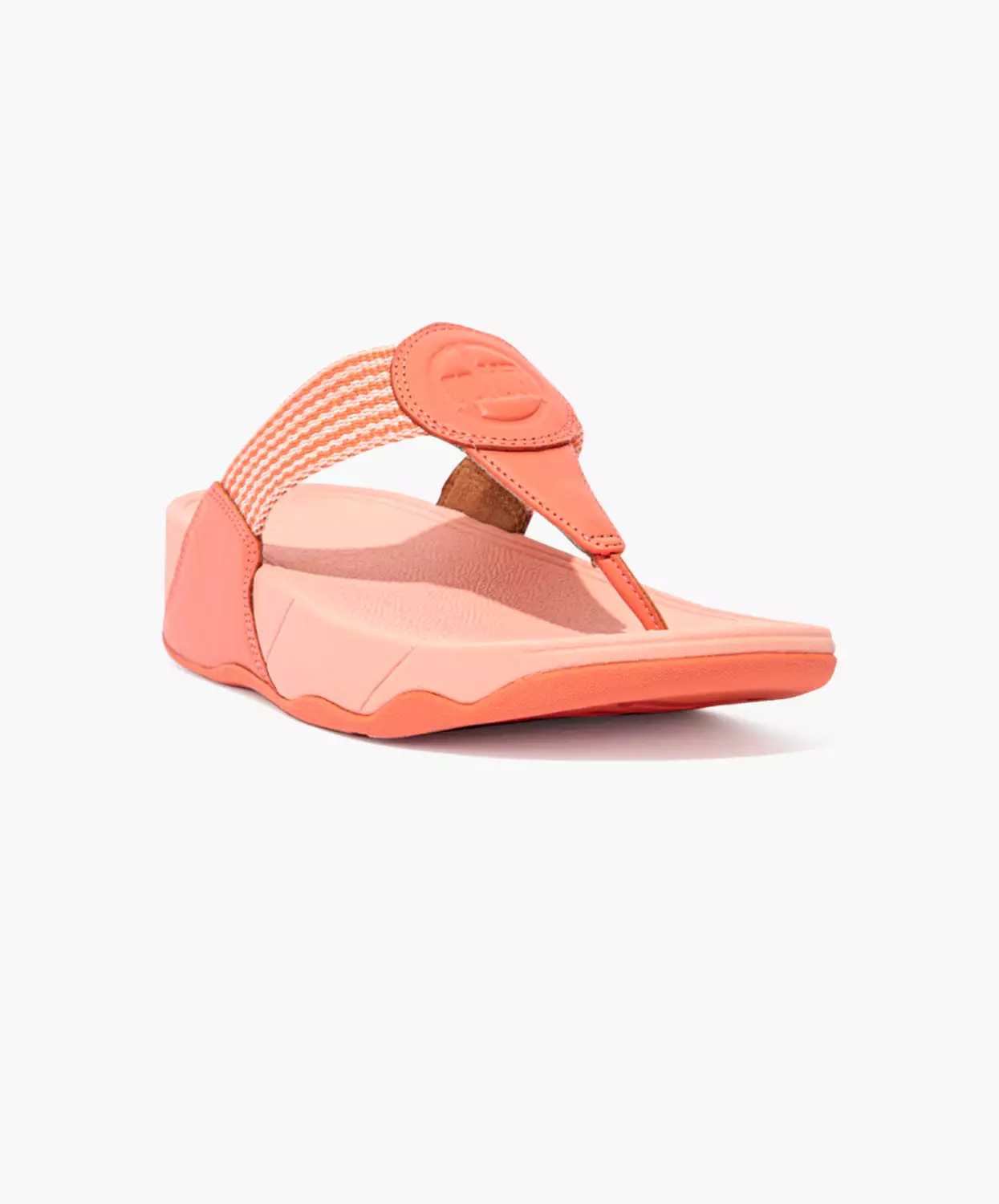 FitFlop Coral Stripe Toe Post Sandals - Shop Now.