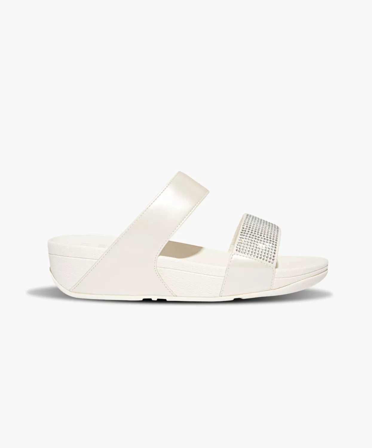 FitFlop Crystal Embellished Slides Cream