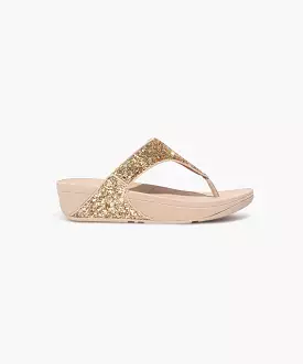 FitFlop Gold Glitter Toe Post Sandals