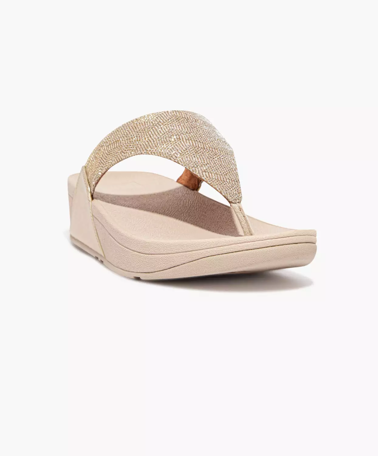 FitFlop Gold Glitz Toe Post Sandals Lulu