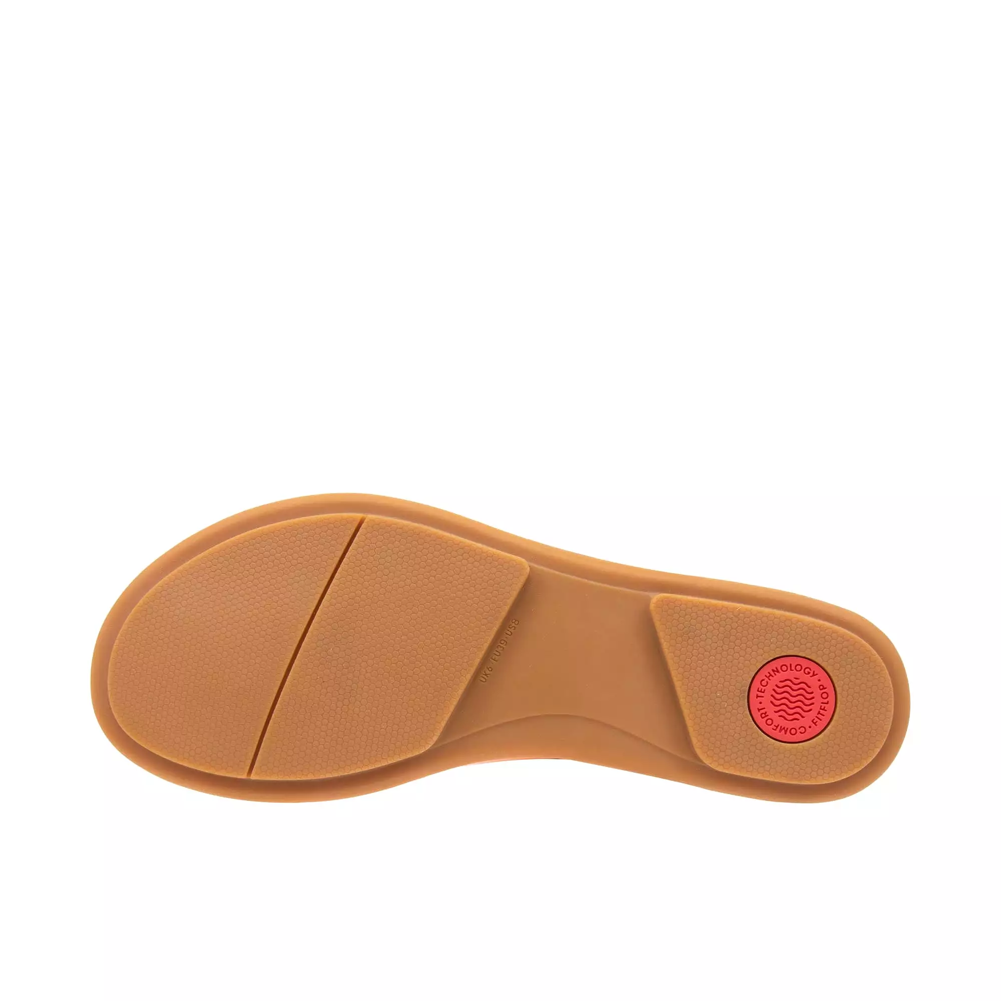 FitFlop Gracie Rubber-Buckle Leather Toe Post Sandals - Sunshine Coral | Click here to buy now!