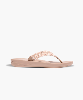 FitFlop iQushion Ergonomic Flip-Flops Beige