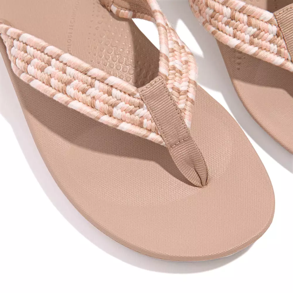 FitFlop iQushion Ergonomic Flip-Flops Beige