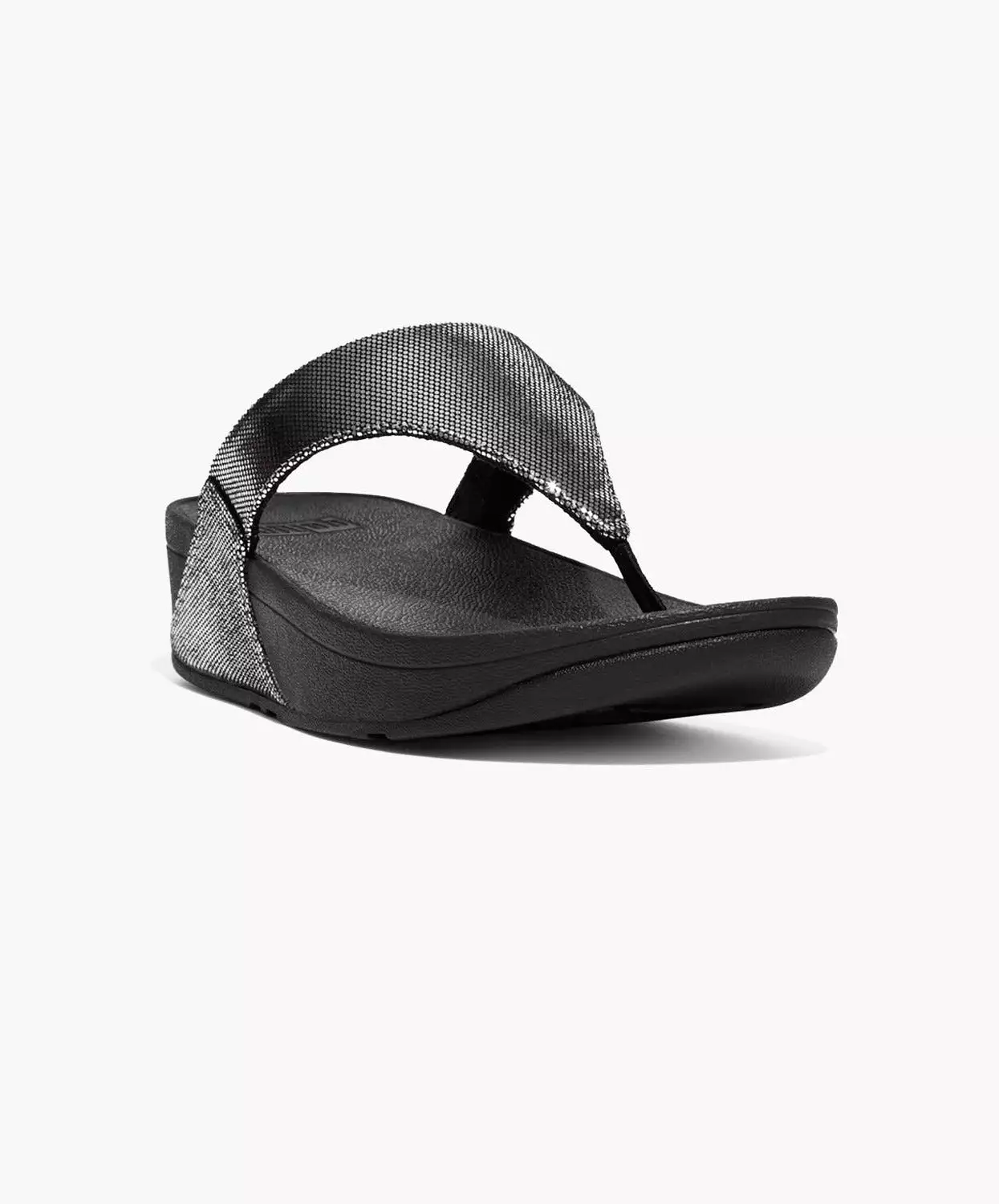 FitFlop Lulu Black Toe-Post Sandals