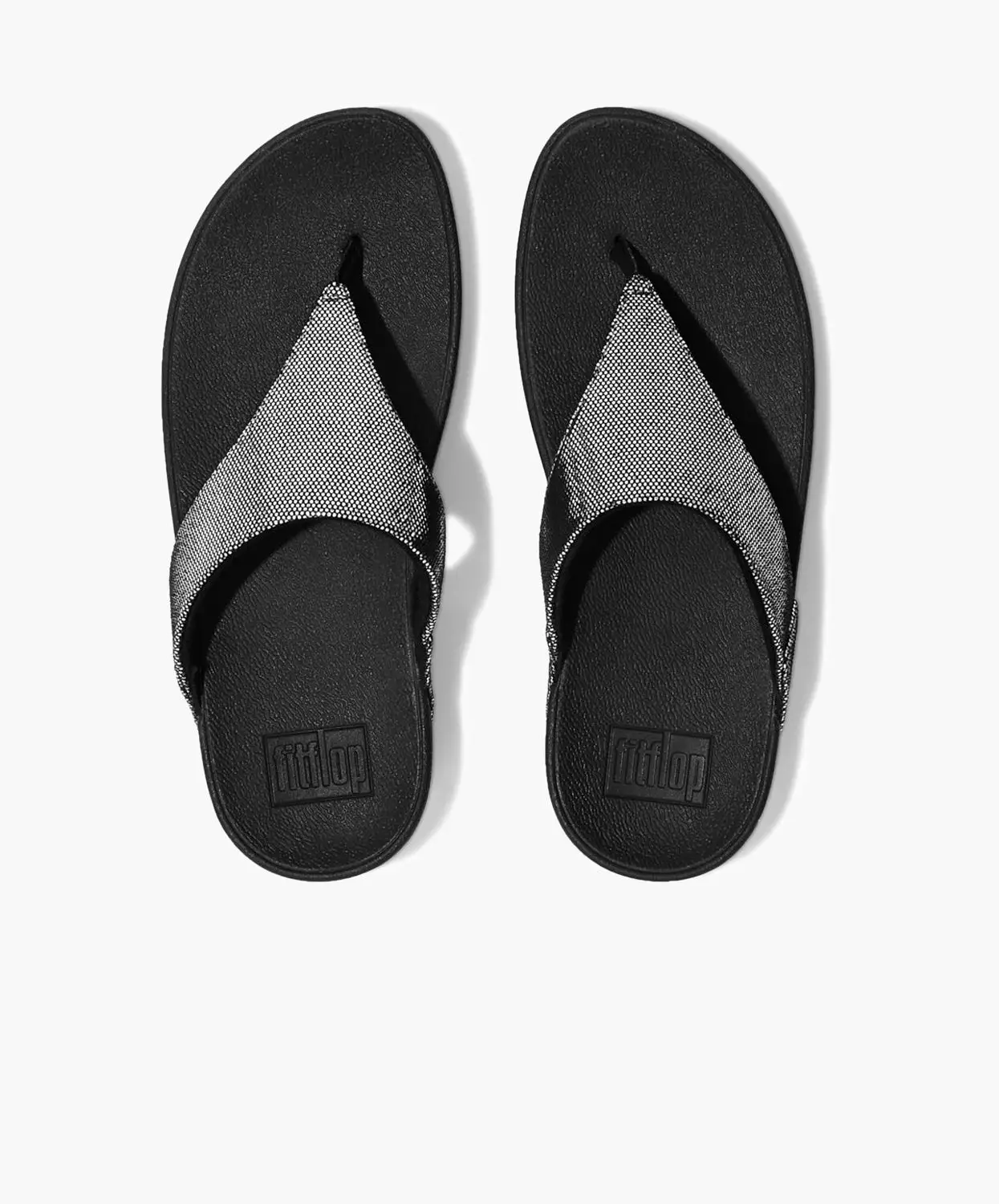 FitFlop Lulu Black Toe-Post Sandals