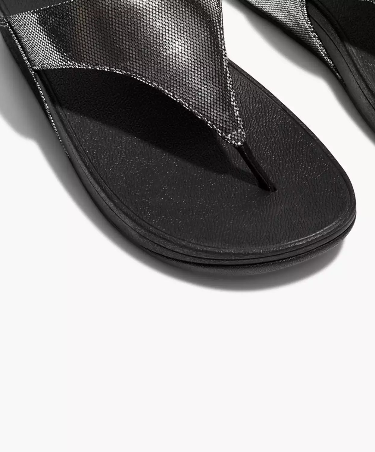 FitFlop Lulu Black Toe-Post Sandals