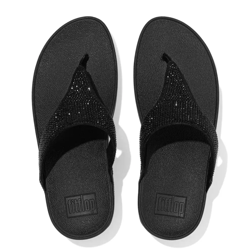 FitFlop Lulu Crystal Toe Post Sandals