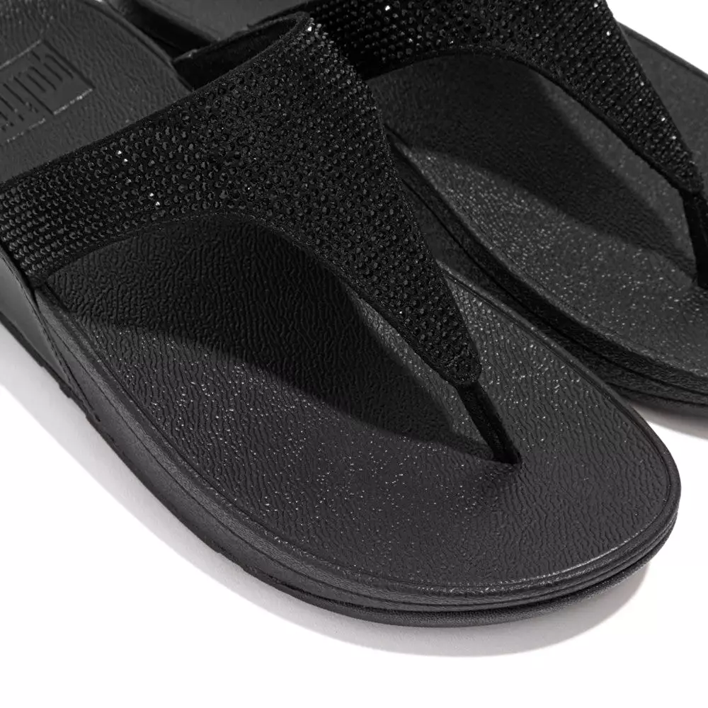 FitFlop Lulu Crystal Toe Post Sandals