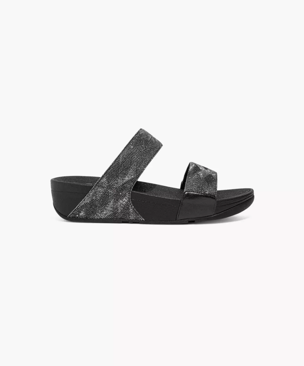 FitFlop Lulu Glitz Slides Black - Buy Now