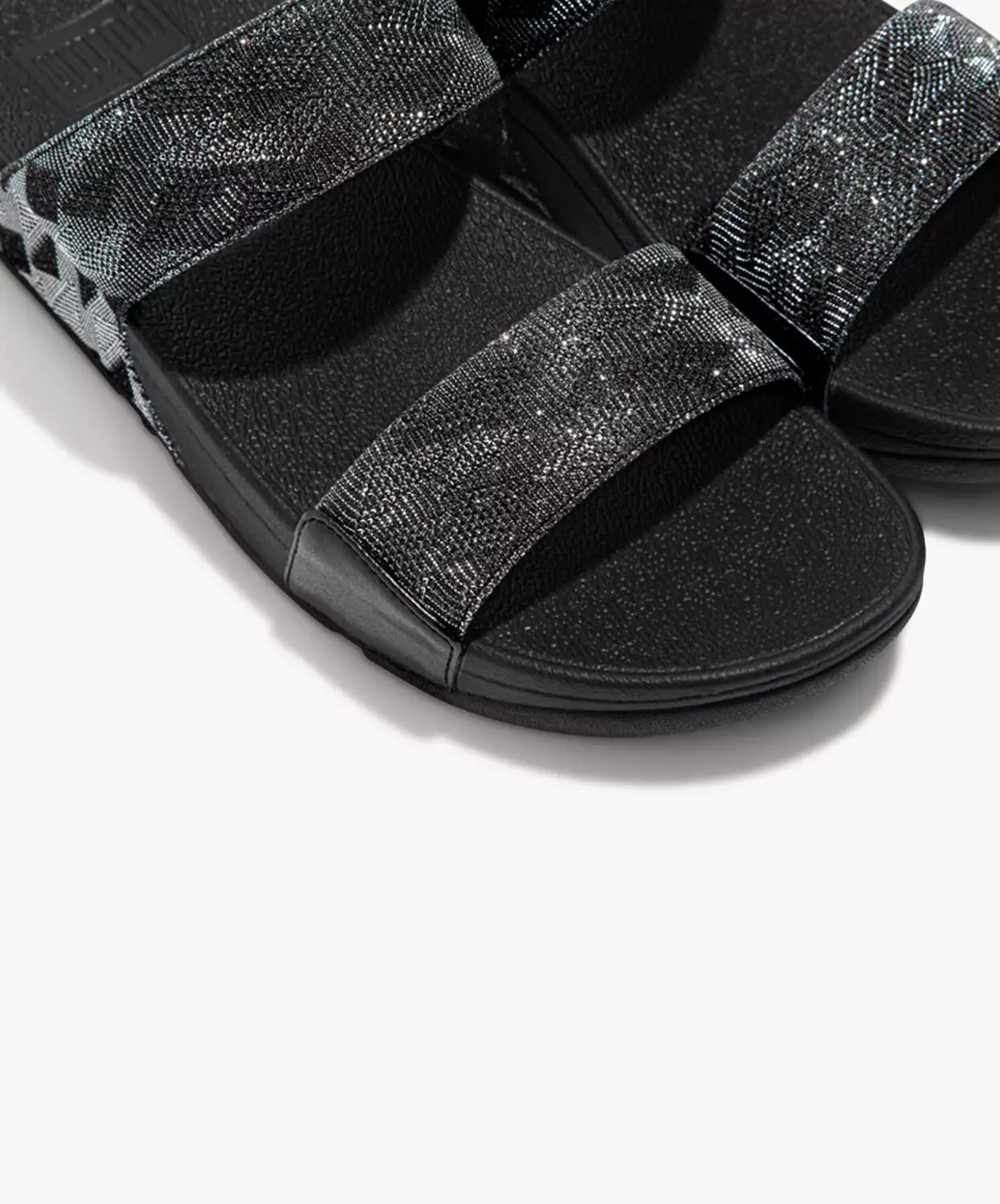 FitFlop Lulu Glitz Slides Black - Buy Now