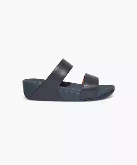 FitFlop Lulu Leather Slide Navy - Buy Now!