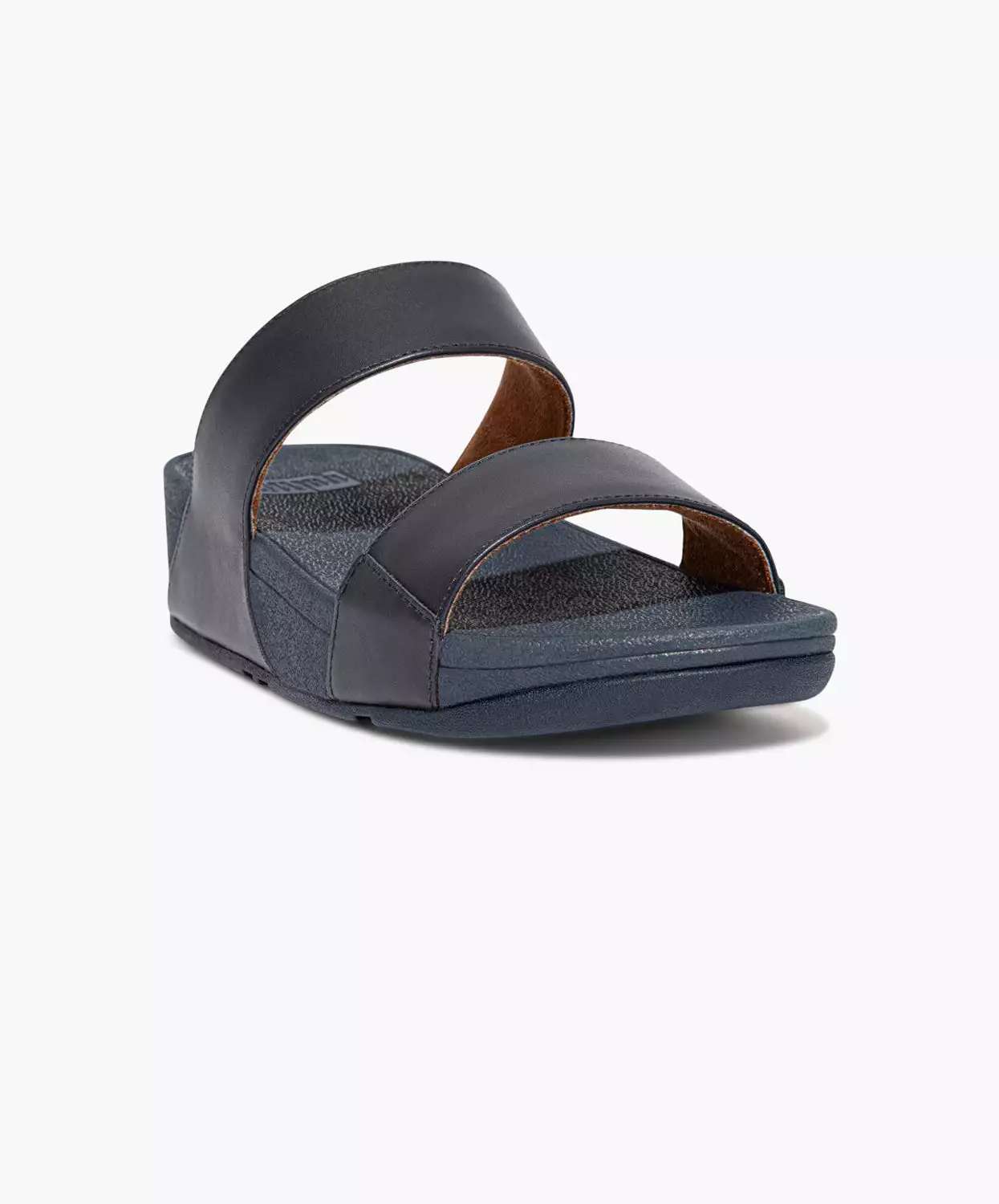 FitFlop Lulu Leather Slide Navy - Buy Now!