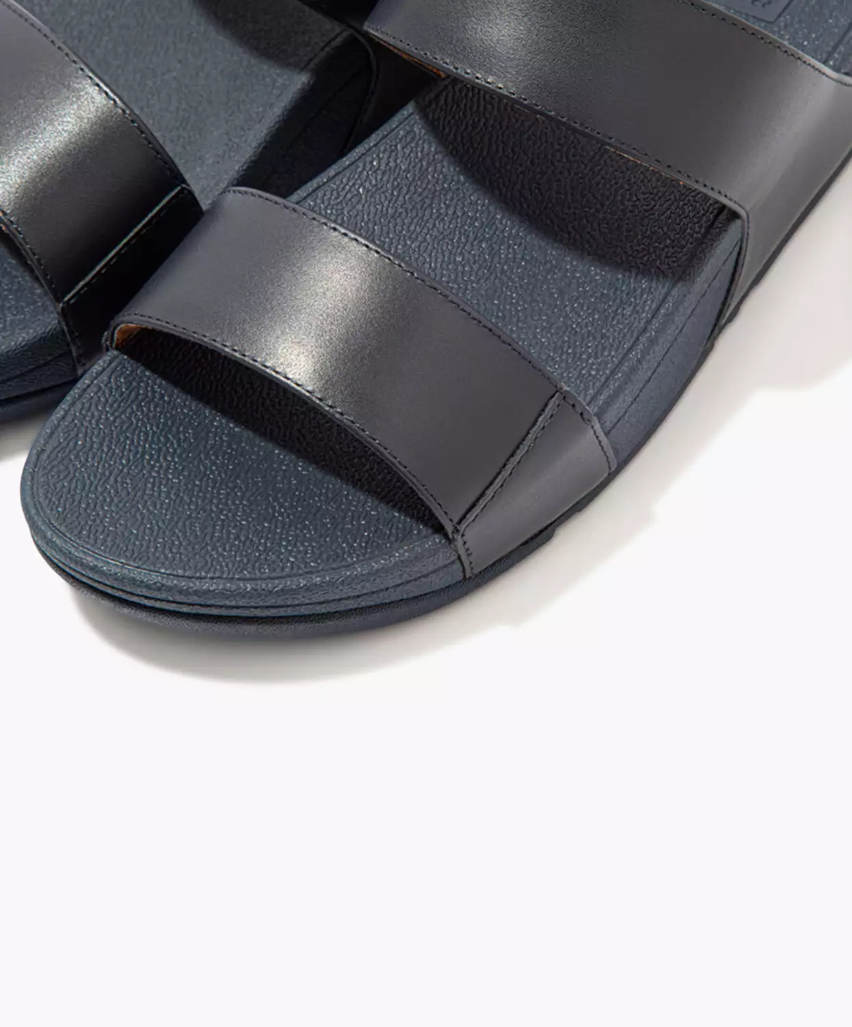 FitFlop Lulu Leather Slide Navy - Buy Now!