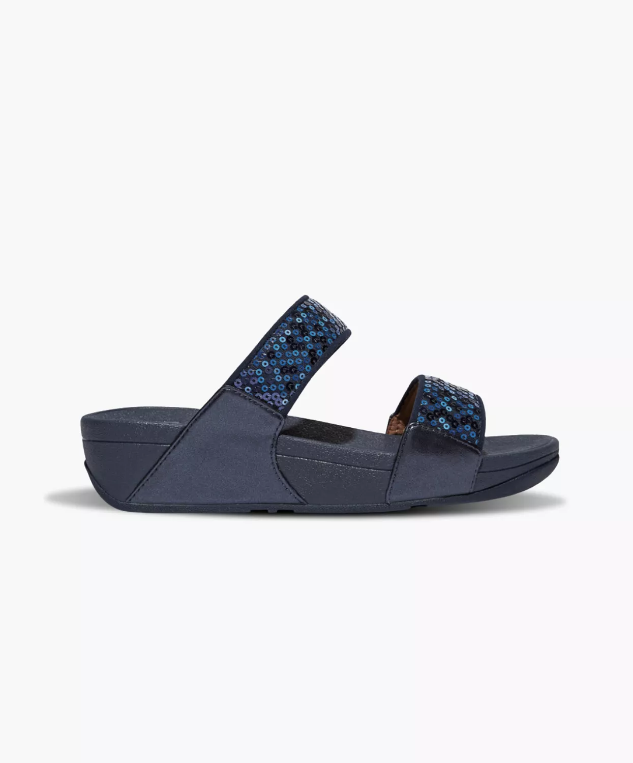 FitFlop Lulu Navy Sequin Slides