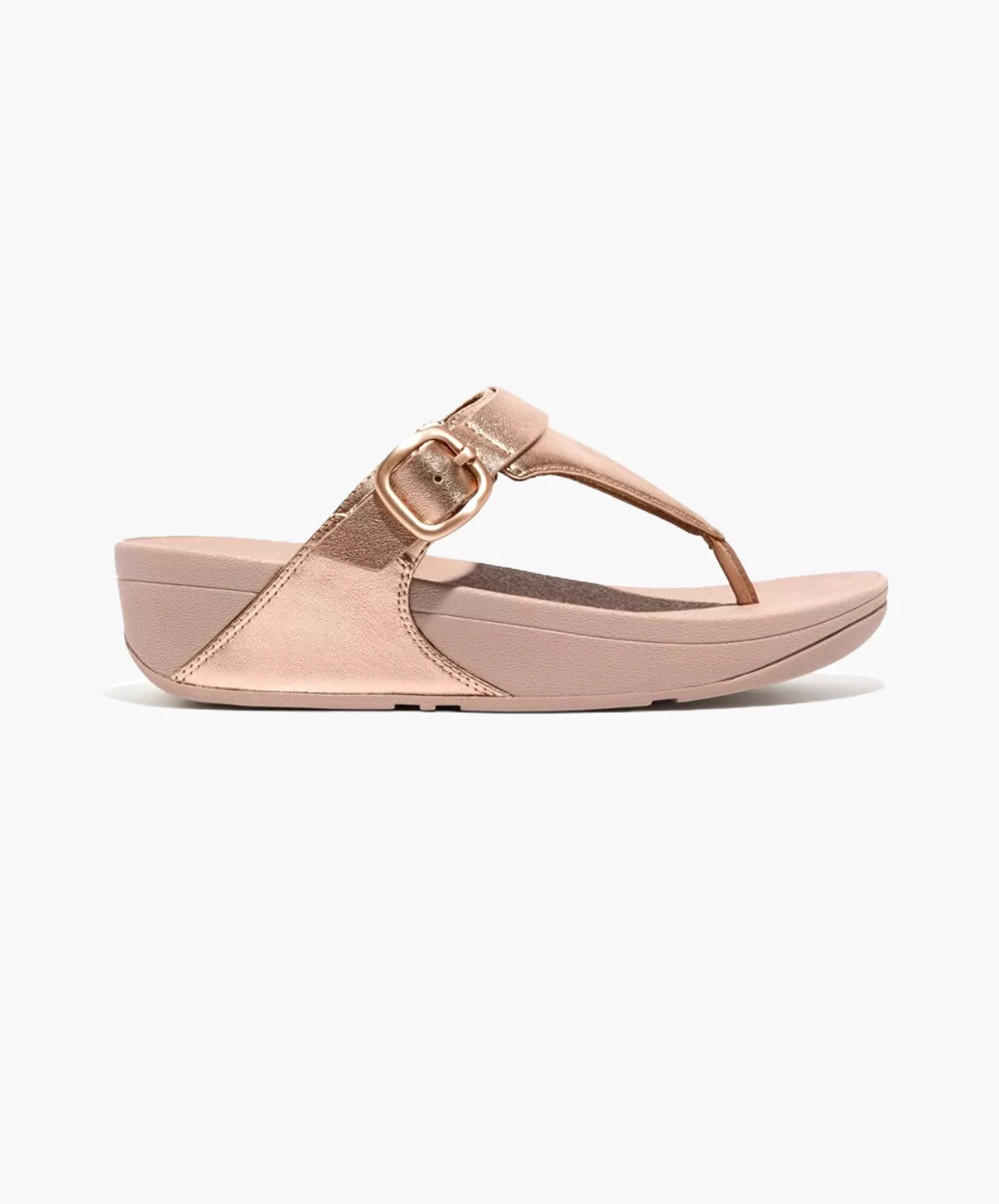 Fitflop Lulu Rose Gold Toe Post Sandals