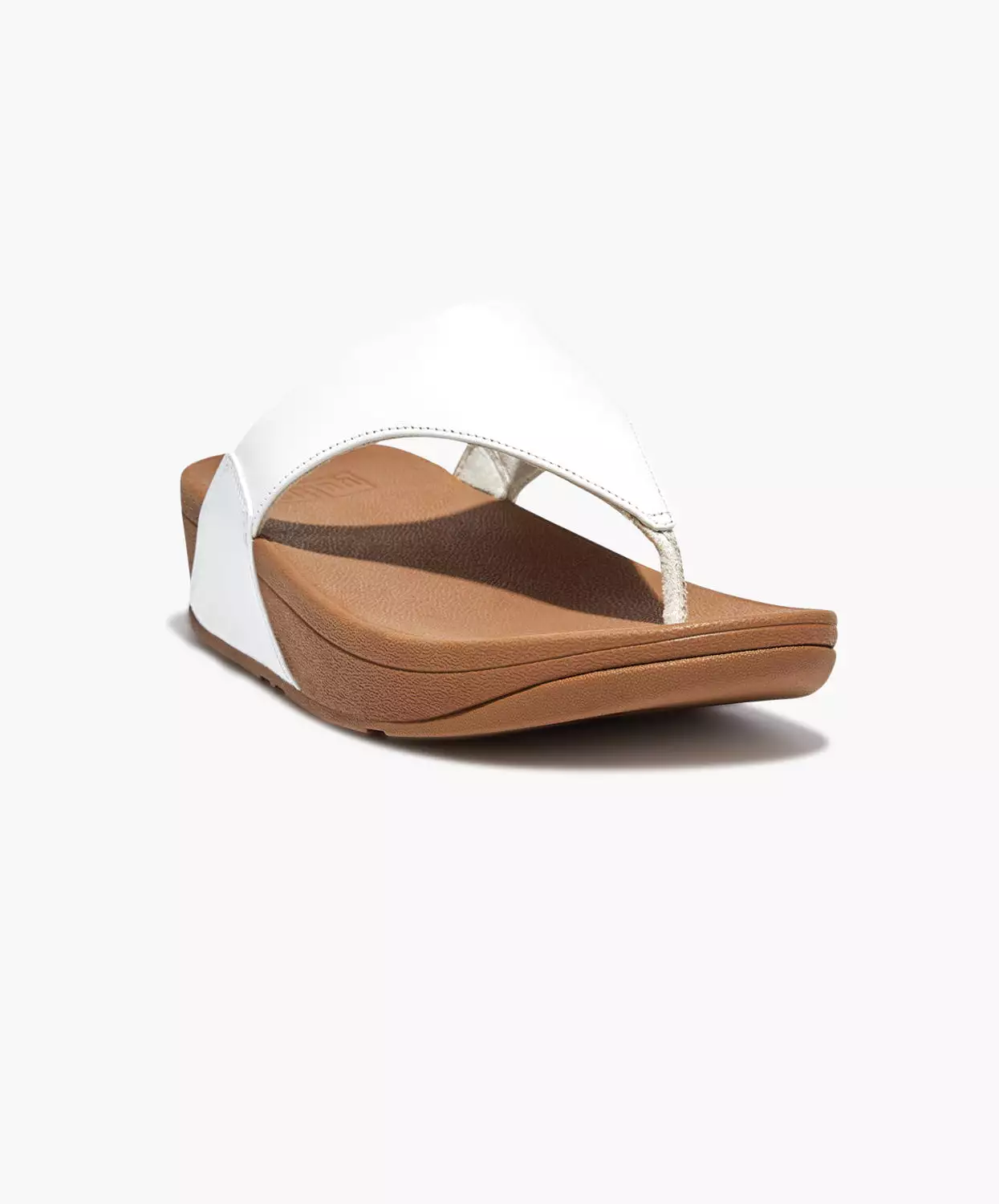 FitFlop Lulu white leather toe post sandals