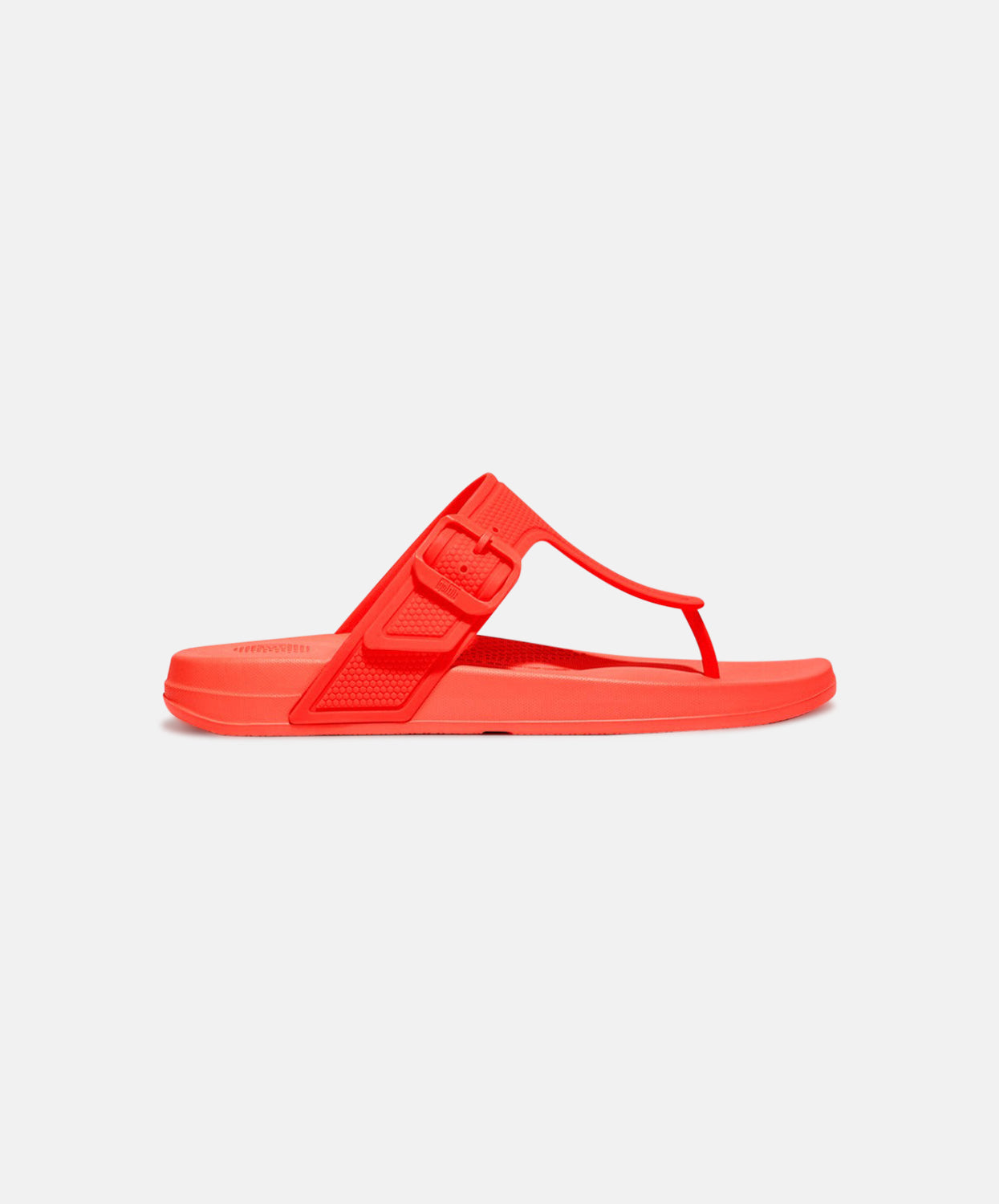 FitFlop Neon Orange Flip-Flops with Adjustable Buckle - Iqushion Collection