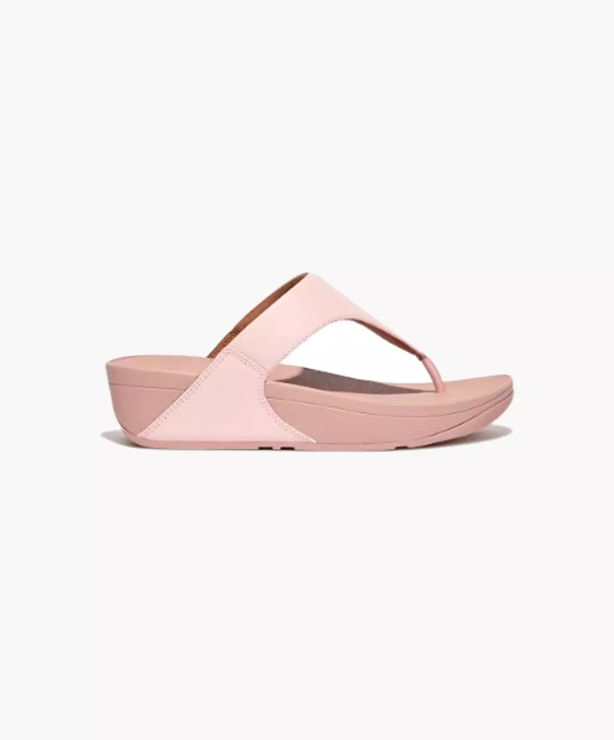 FitFlop Pink Leather Toe Post Sandals