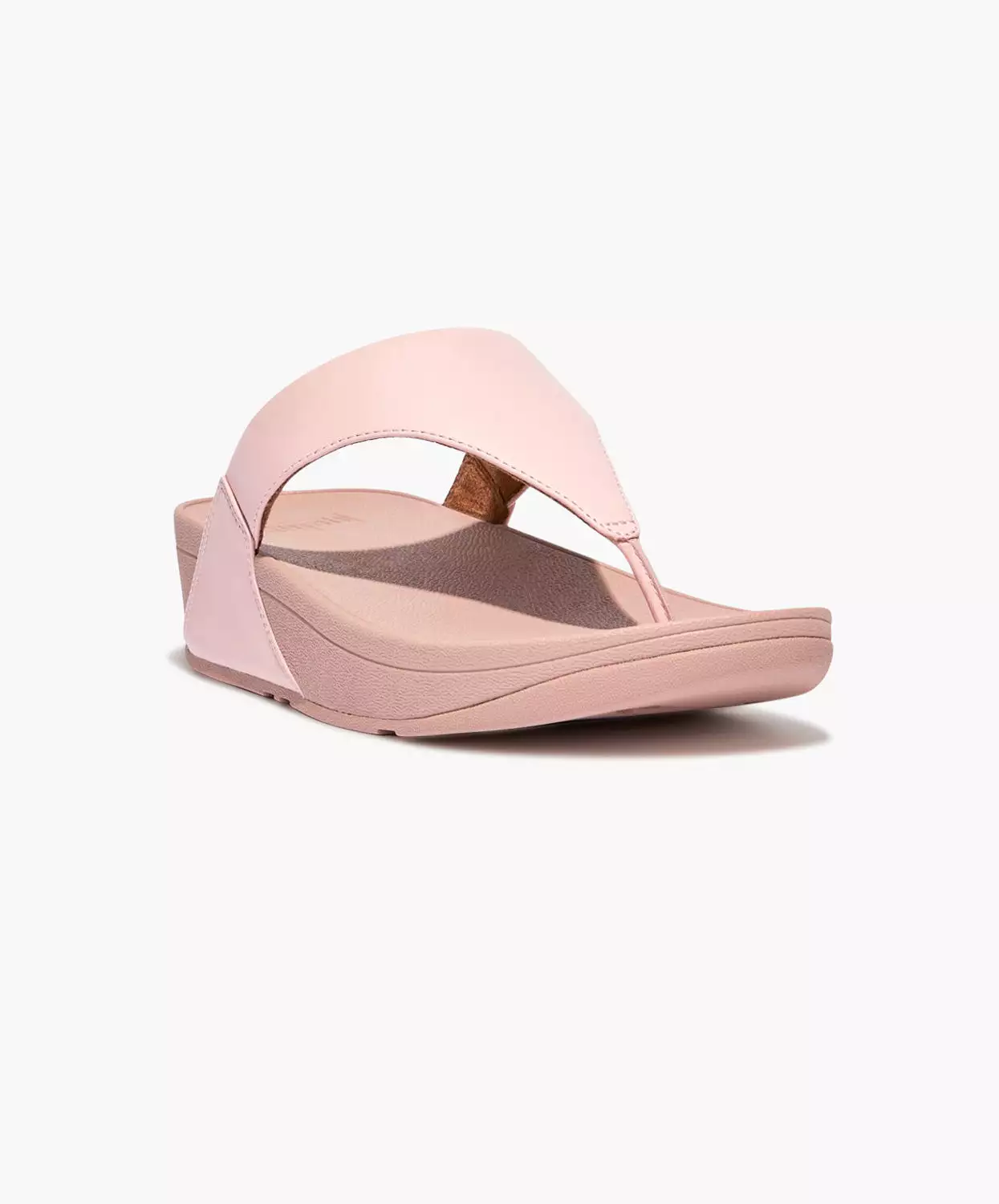 FitFlop Pink Leather Toe Post Sandals