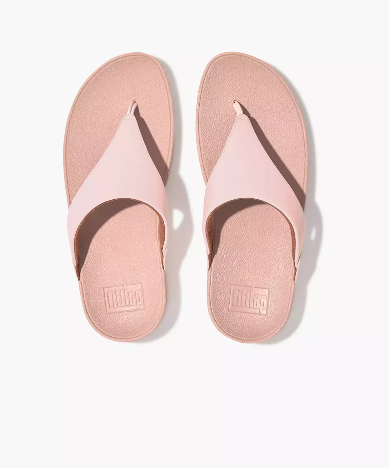 FitFlop Pink Leather Toe Post Sandals