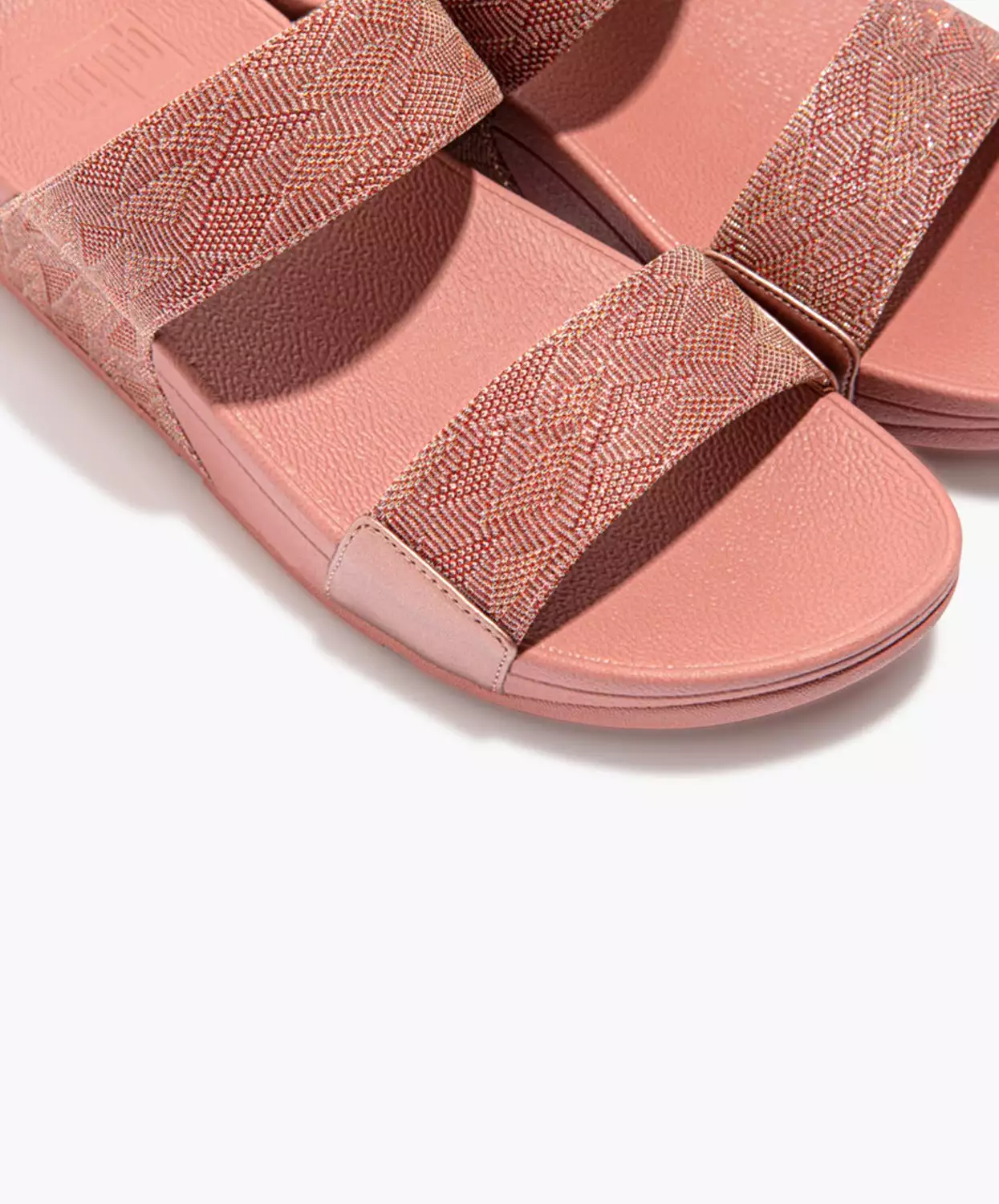 FitFlop Pink Lulu Glitz Slides