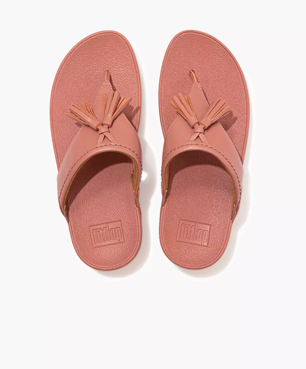 FitFlop Pink Sandals - Lulu Tassel Toe Post Sandals.