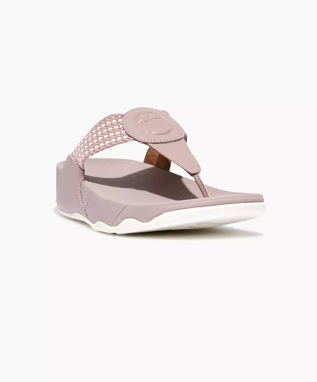 FitFlop Pink Sky Mix Walkstar Finestripe Webbing Toe-Post