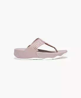 FitFlop Pink Sky Mix Walkstar Finestripe Webbing Toe-Post