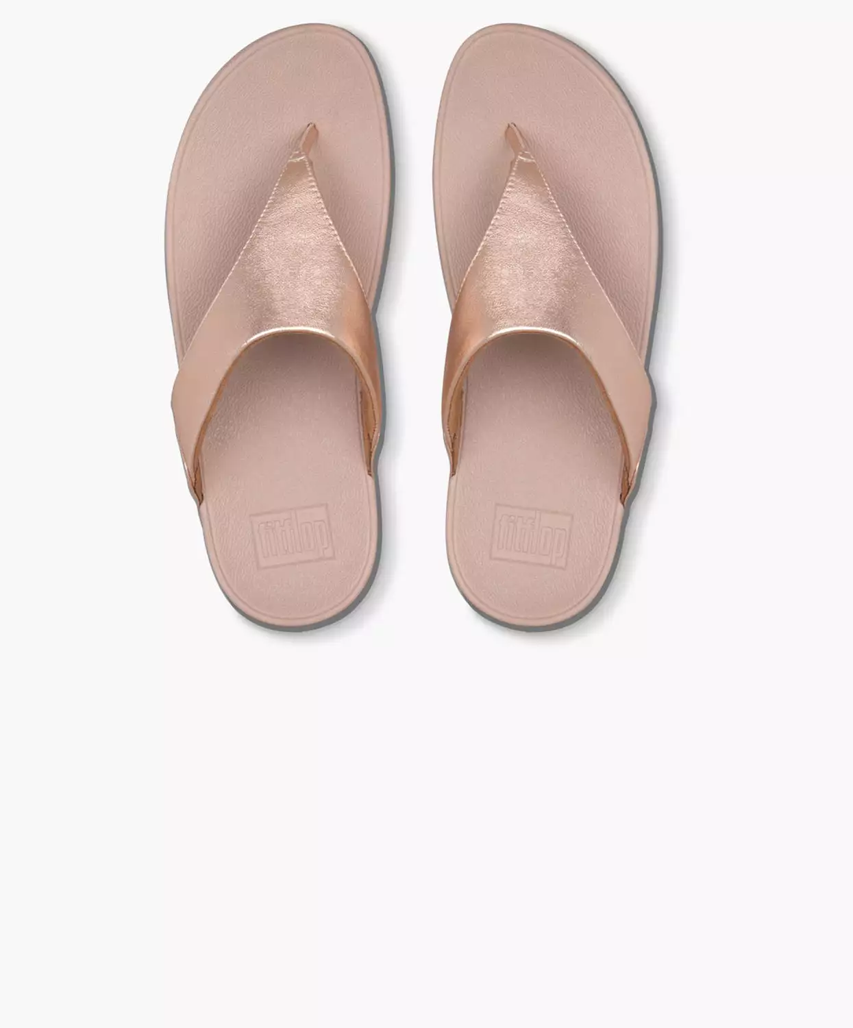 FitFlop Rose Gold Toe-Post Sandals