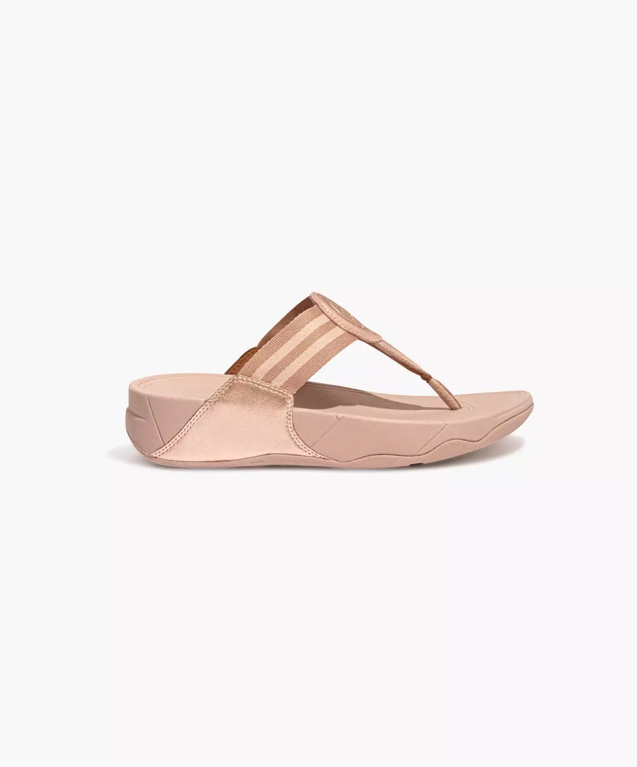 FitFlop Rose Gold Toe-Post Sandals