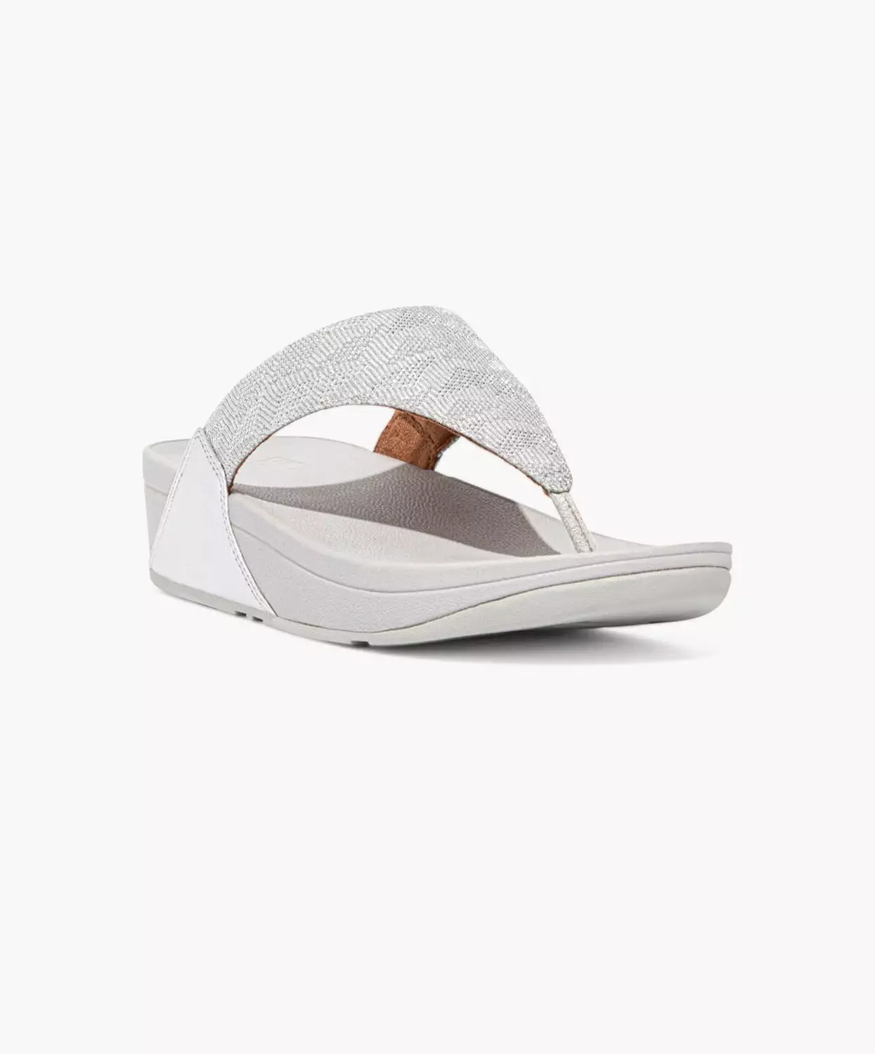 FitFlop Silver Glitz Toe Post Sandals