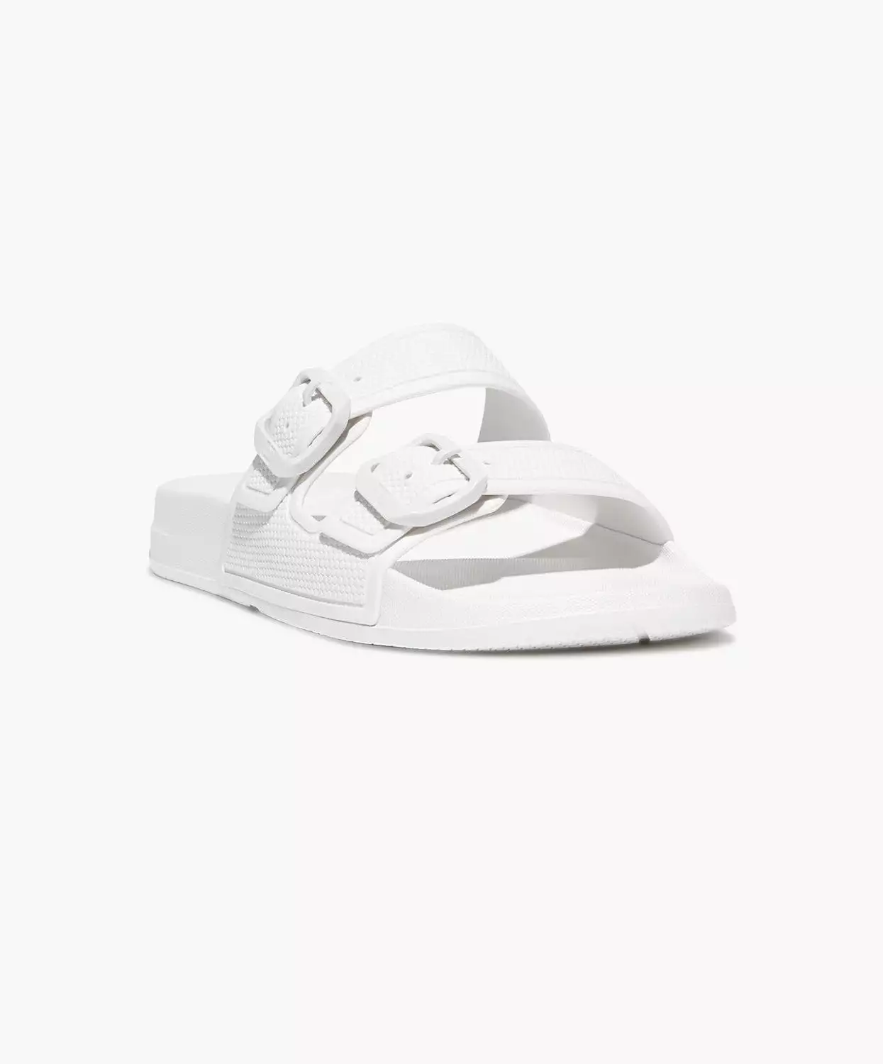 FitFlop Two Bar Buckle Slides White