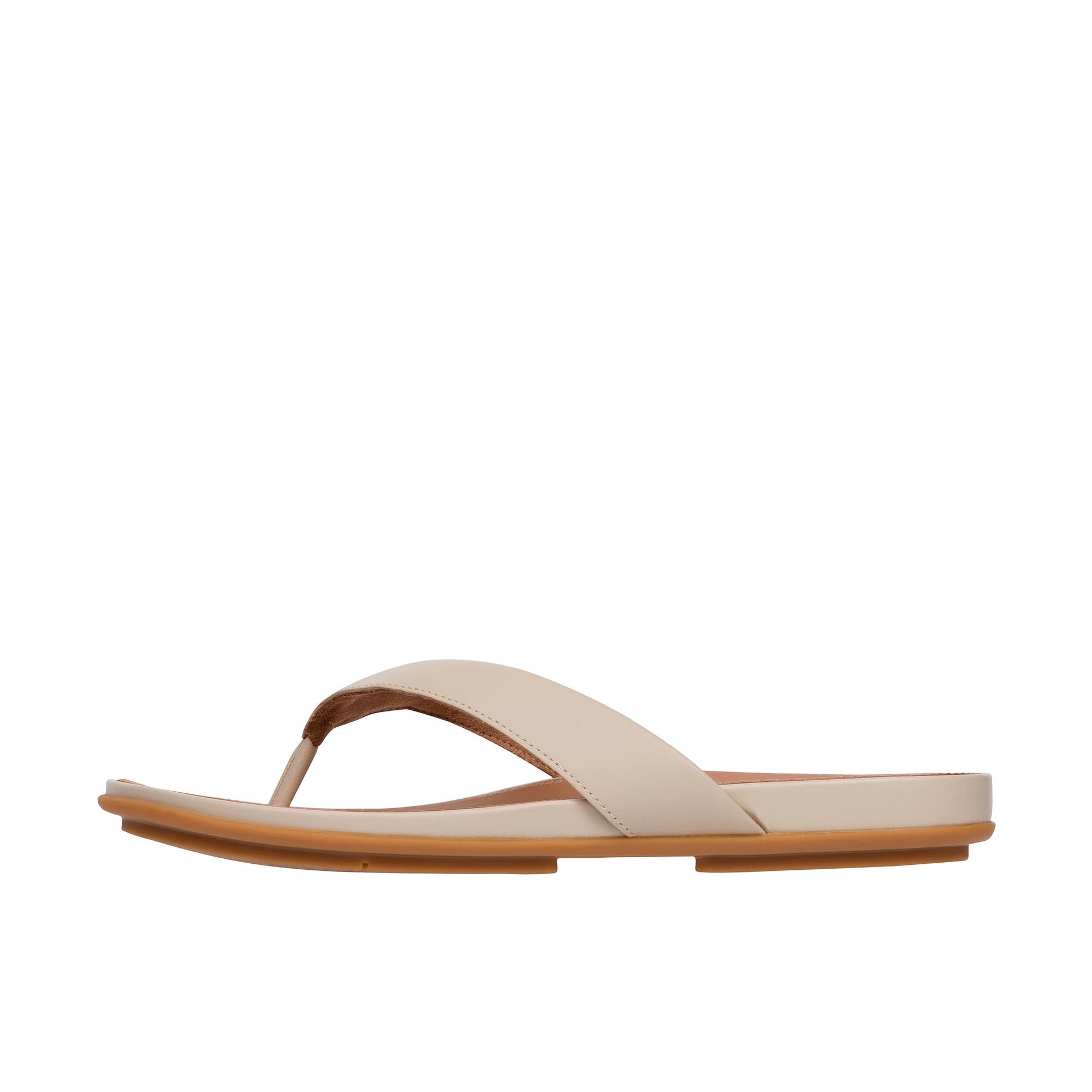 FitFlop Women's Gracie Leather Flip-Flops - Stone Beige