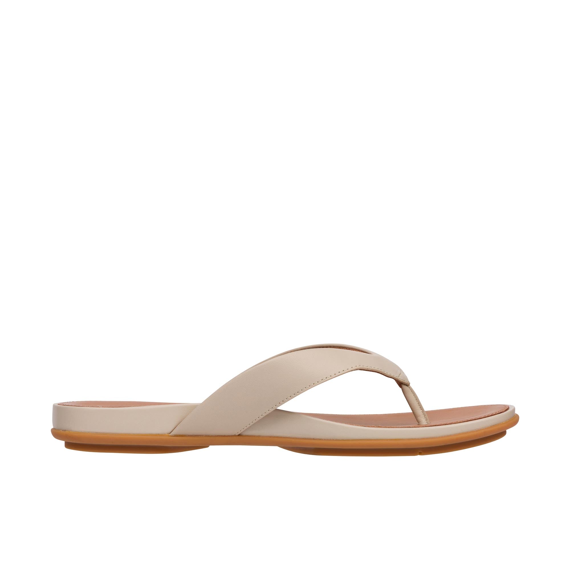 FitFlop Women's Gracie Leather Flip-Flops - Stone Beige