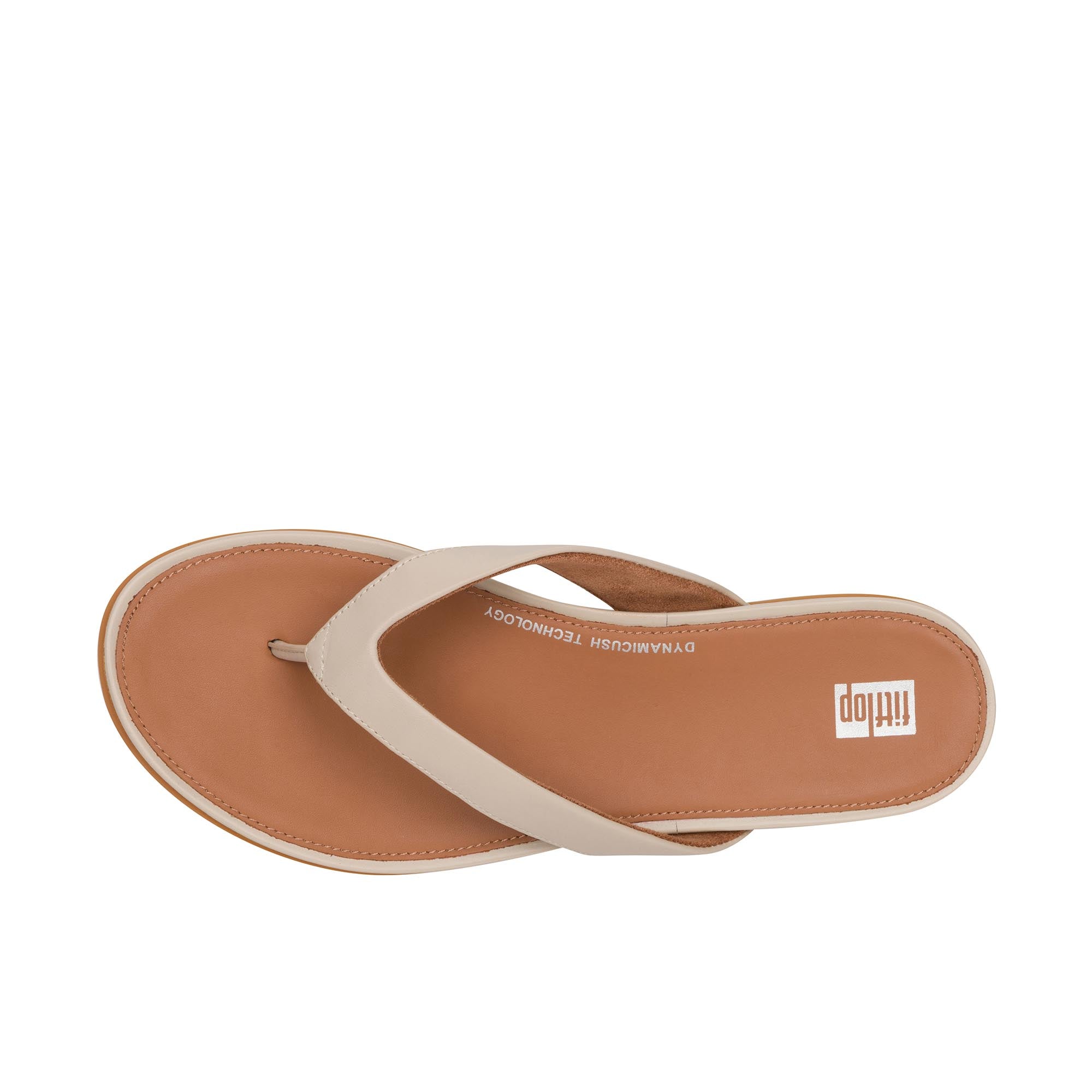 FitFlop Women's Gracie Leather Flip-Flops - Stone Beige