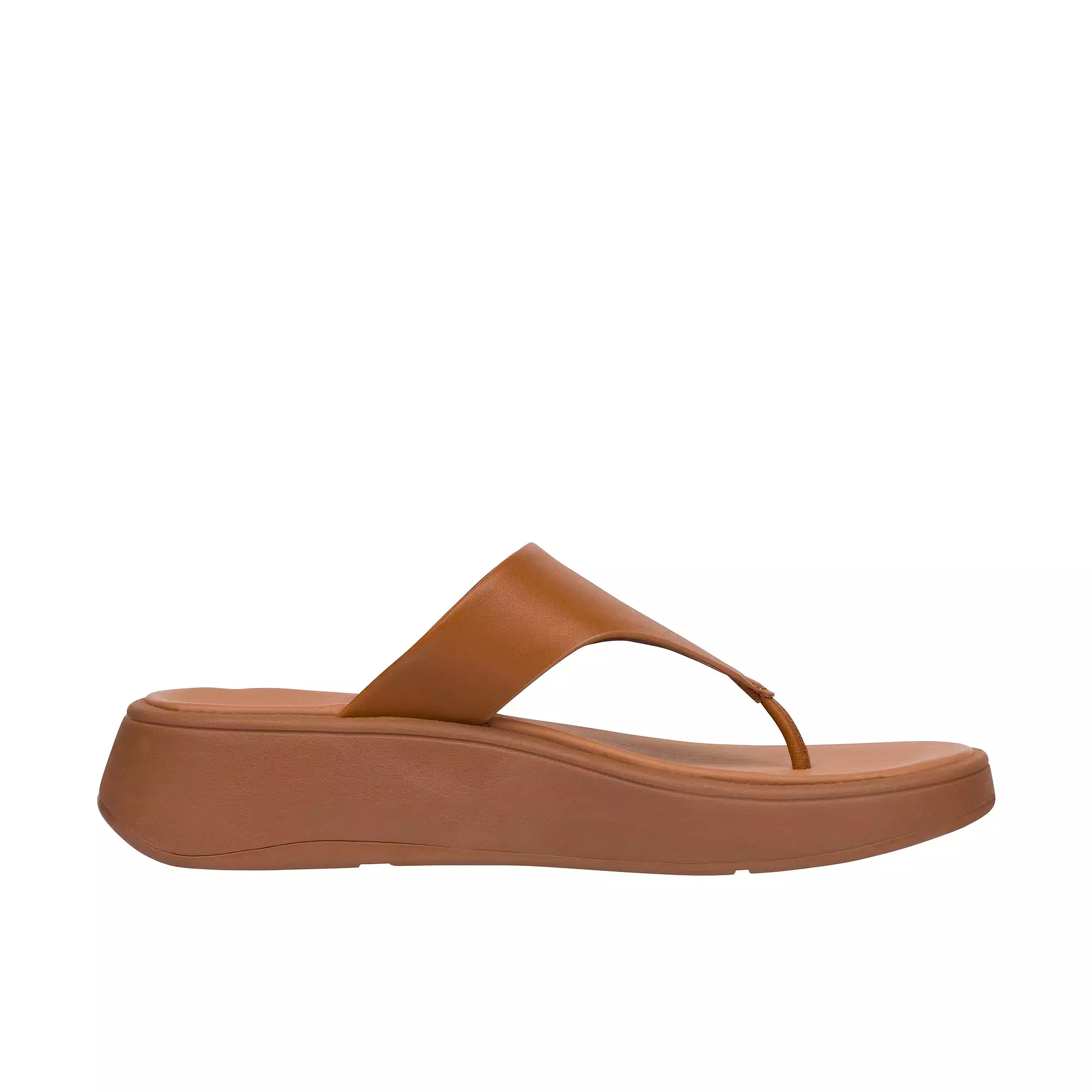 FitFlop Women's Leather Toe Post Sandals Light Tan