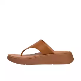 FitFlop Women's Leather Toe Post Sandals Light Tan