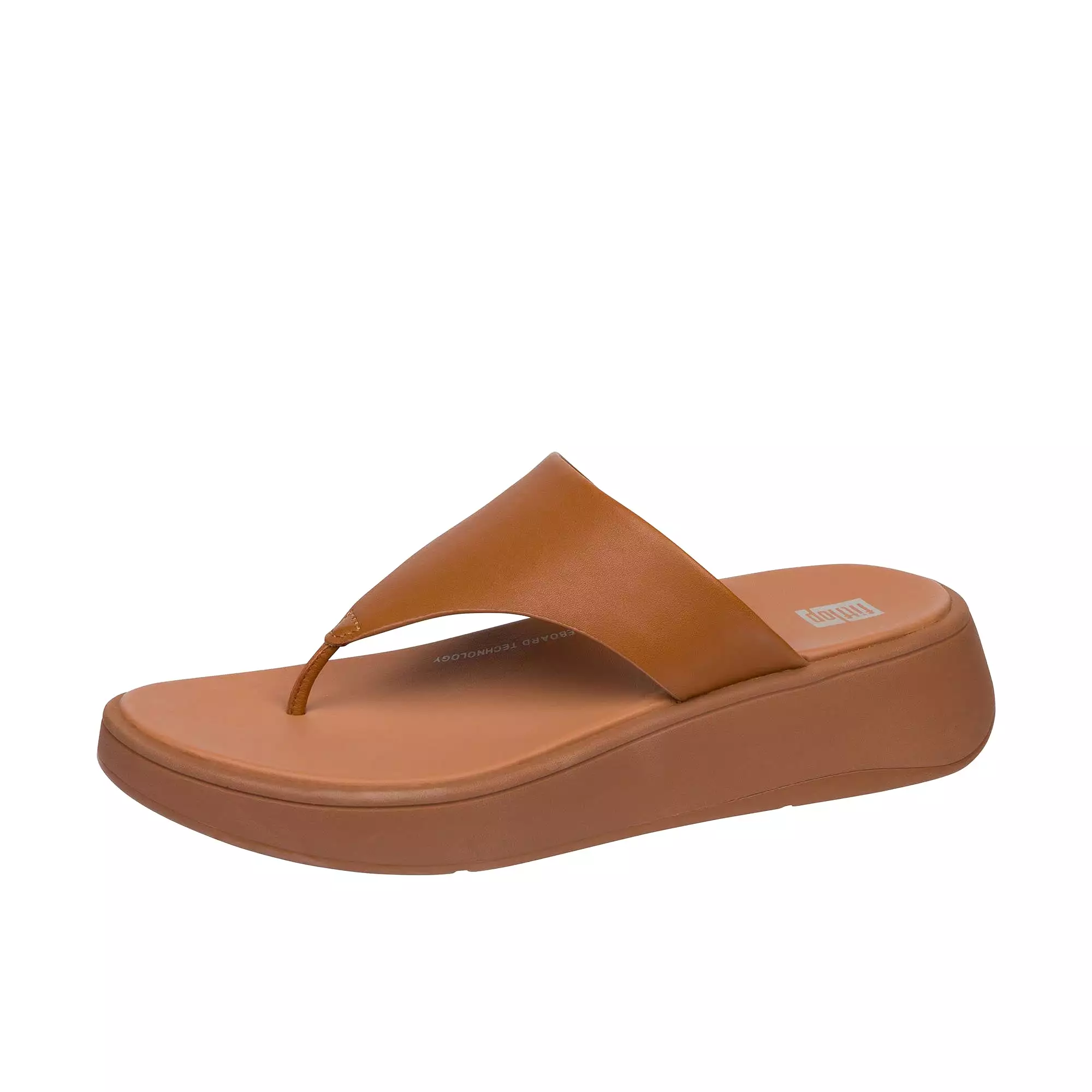 FitFlop Women's Leather Toe Post Sandals Light Tan