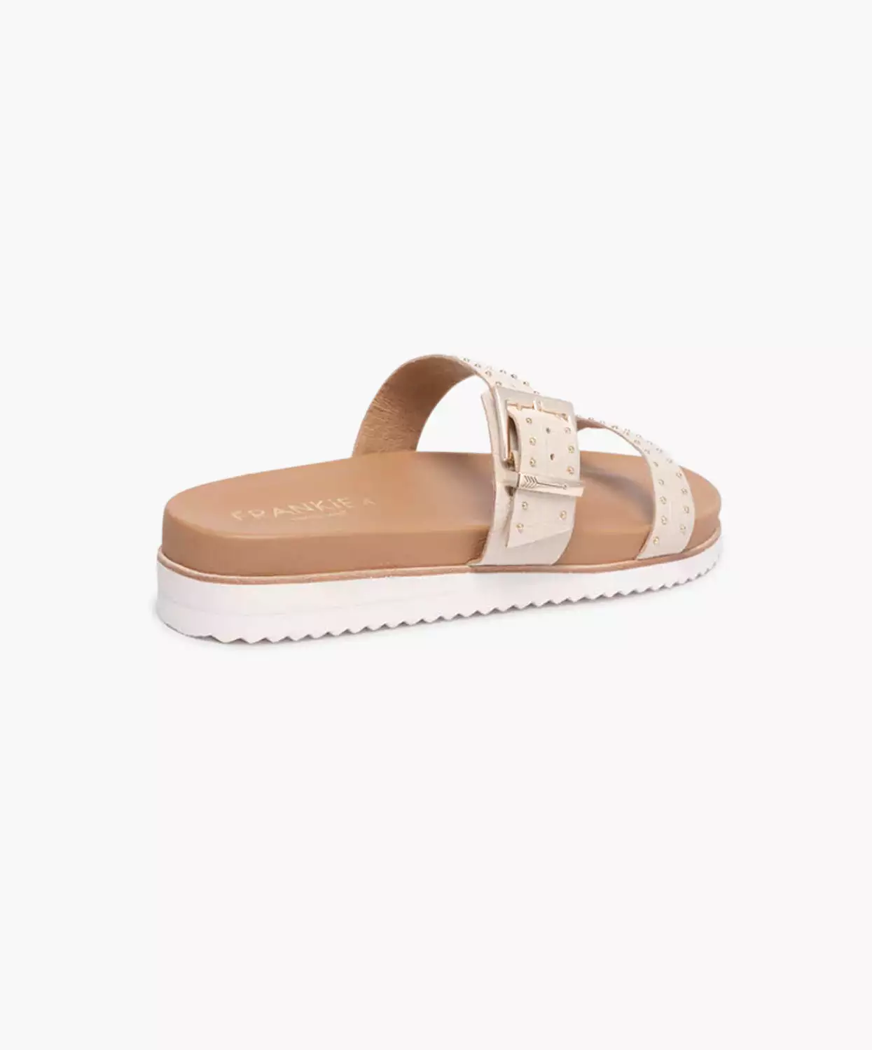 FRANKIE4 ELSA Almond Milk Croc Slides