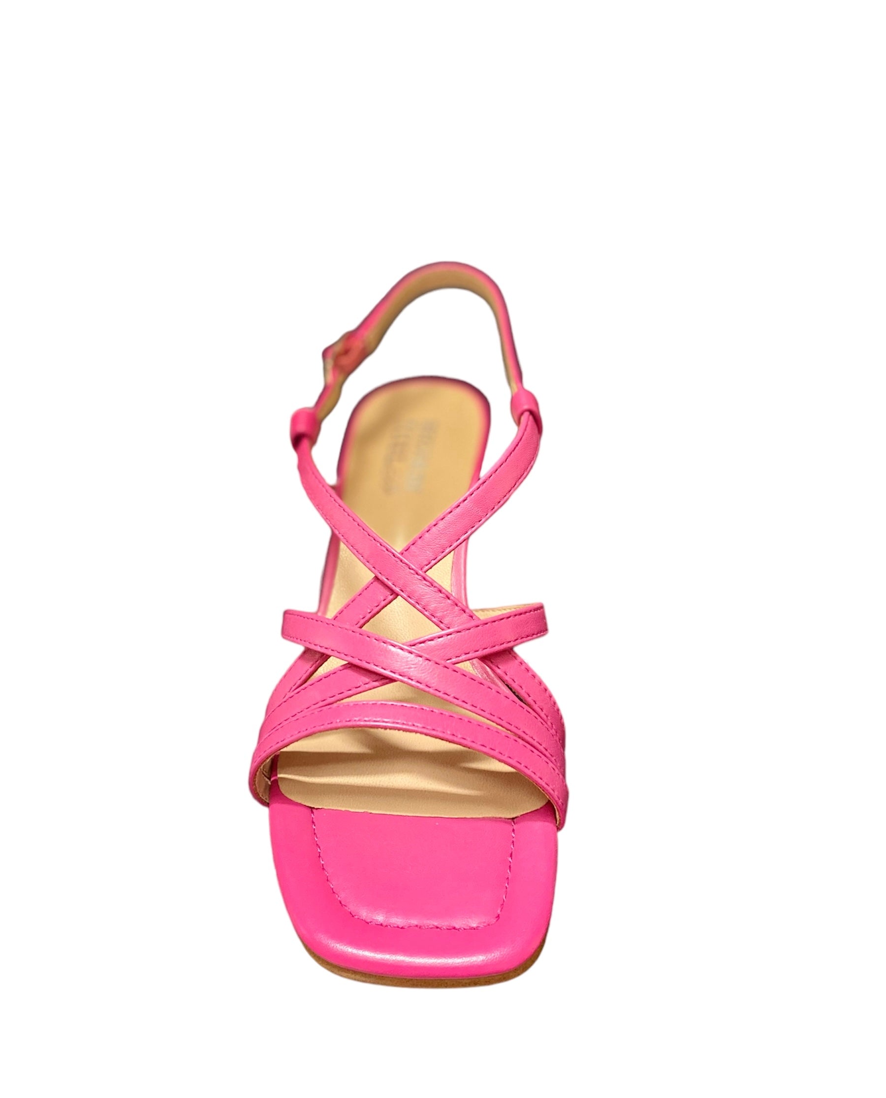 Fuchsia Pink Leather Sandal - Browse Now!