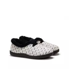 Fur Trimmed Bedroom Slippers | Grey PlumaFlex Memory Foam | R12245